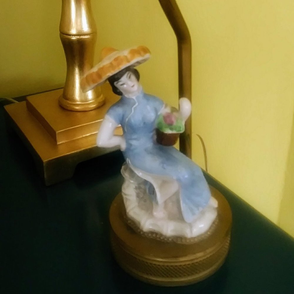 Vintage Asian/Oriental Chinoiserie Accent Lamp
